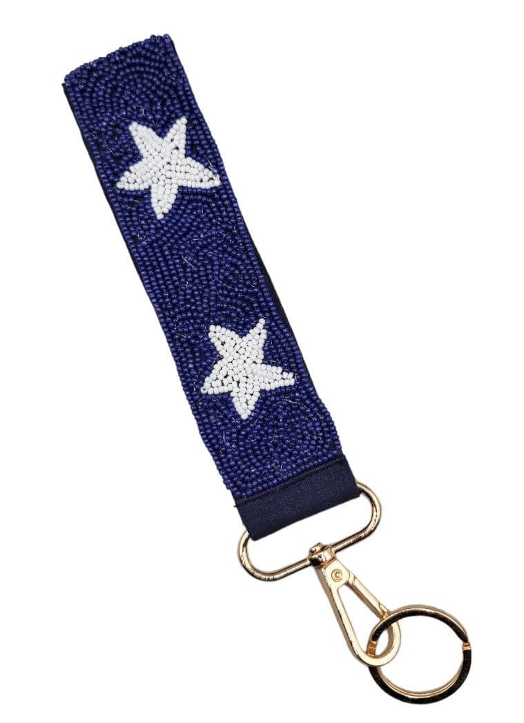 Star Beaded Keychain Wristlet