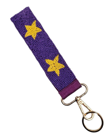 Star Beaded Keychain Wristlet