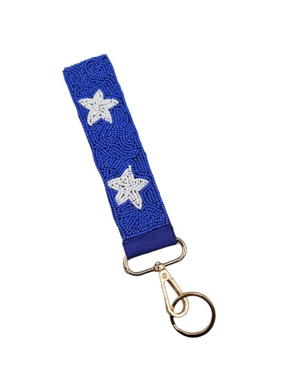 Star Beaded Keychain Wristlet