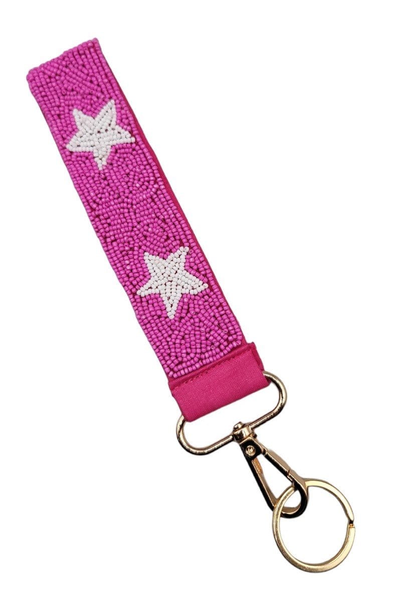 Star Beaded Keychain Wristlet