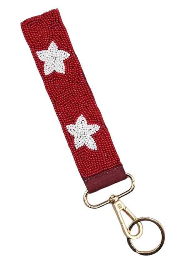 Star Beaded Keychain Wristlet