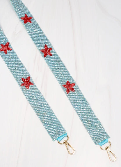 Game Day Beaded Star Guitar Strap