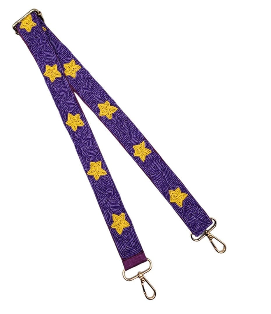 Game Day Beaded Star Guitar Strap