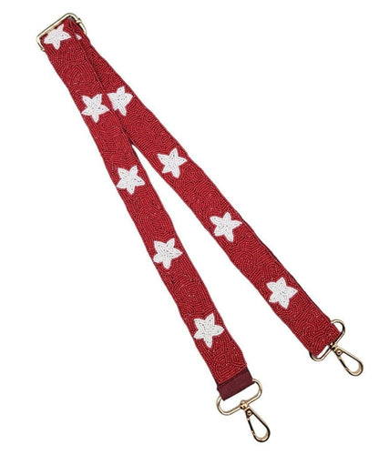 Game Day Beaded Star Guitar Strap