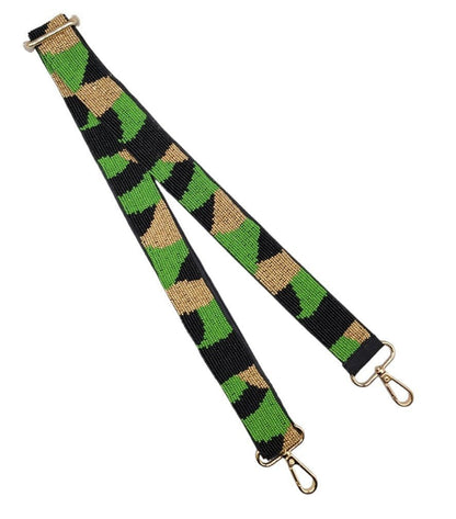 Beaded Camo Guitar Strap