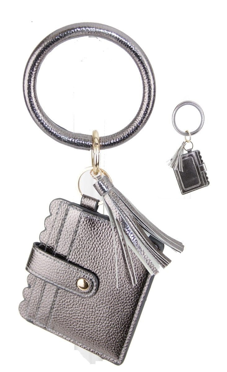 Solid Bangle/Key-Chain/Wallet w/ID Window