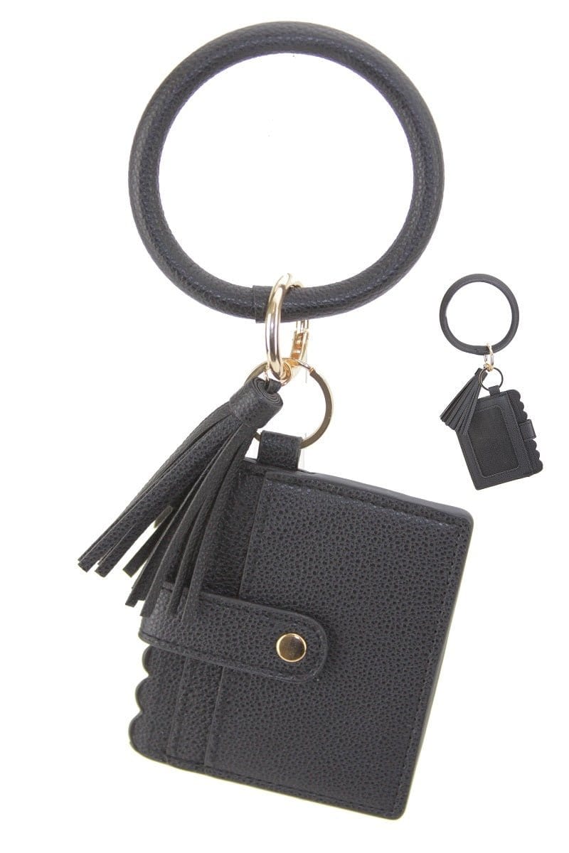 Solid Bangle/Key-Chain/Wallet w/ID Window