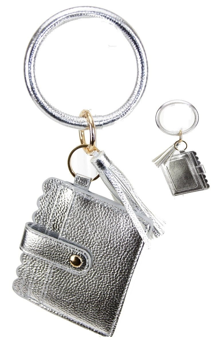 Solid Bangle/Key-Chain/Wallet w/ID Window