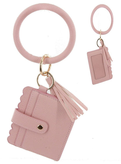 Solid Bangle/Key-Chain/Wallet w/ID Window