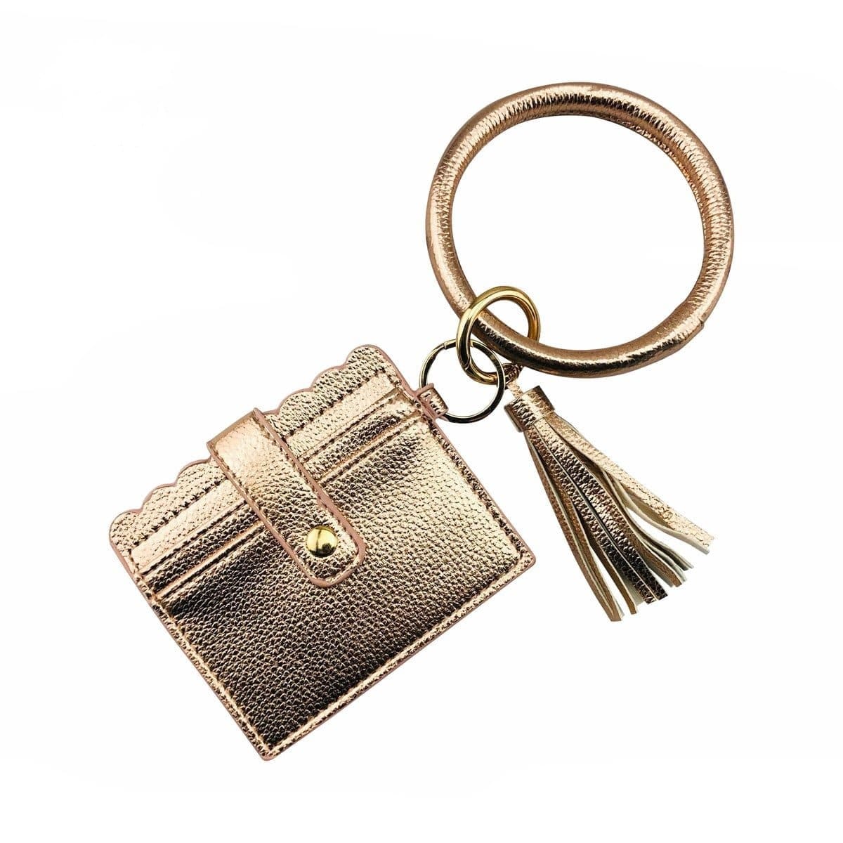 Solid Bangle/Key-Chain/Wallet w/ID Window