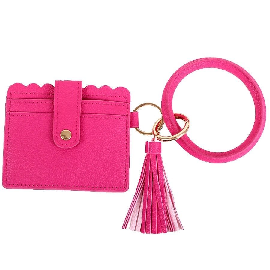 Solid Bangle/Key-Chain/Wallet w/ID Window