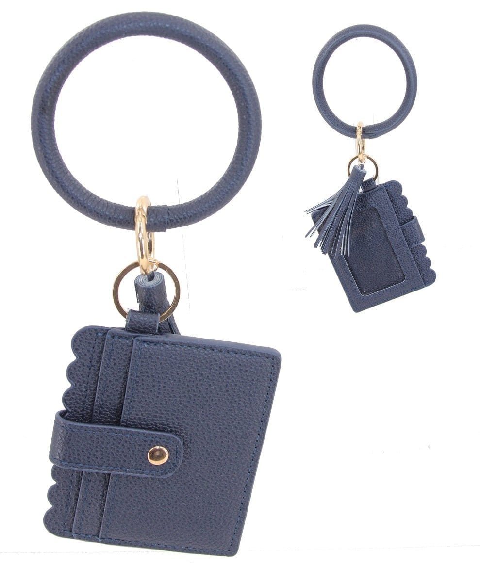 Solid Bangle/Key-Chain/Wallet w/ID Window