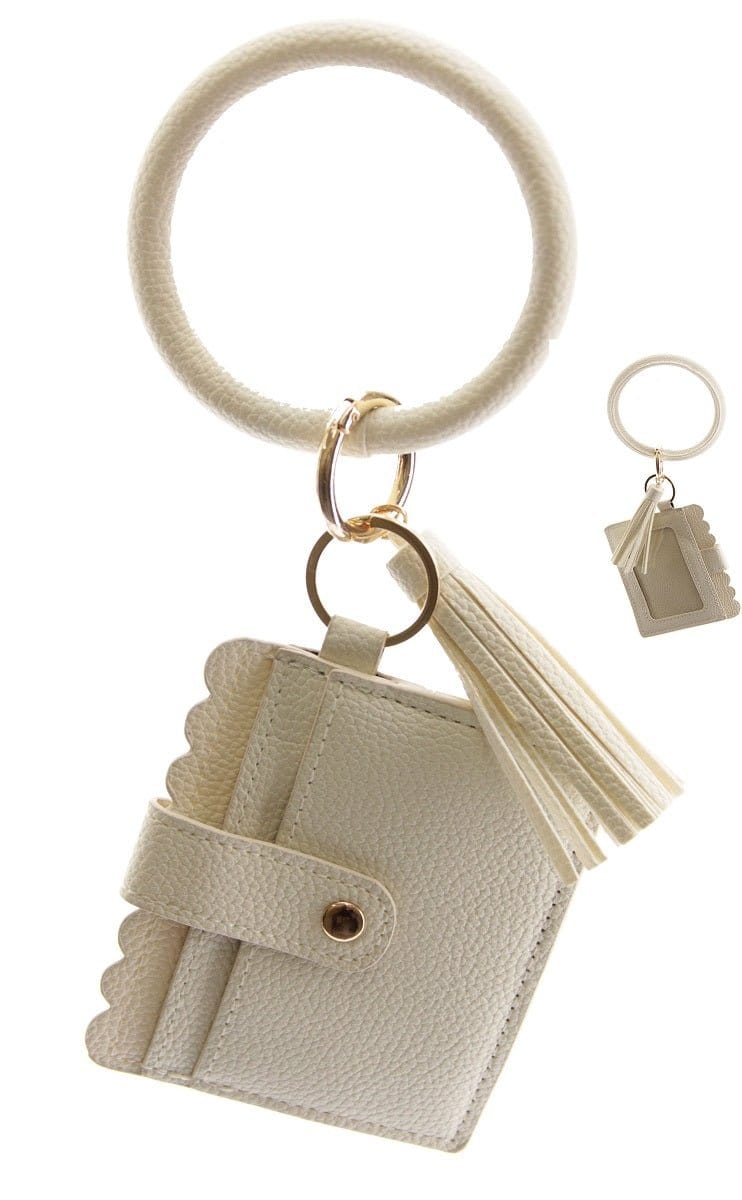 Solid Bangle/Key-Chain/Wallet w/ID Window