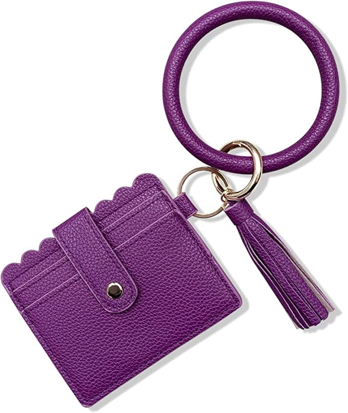 Solid Bangle/Key-Chain/Wallet w/ID Window