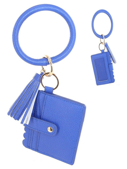 Solid Bangle/Key-Chain/Wallet w/ID Window