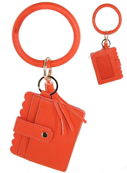 Solid Bangle/Key-Chain/Wallet w/ID Window