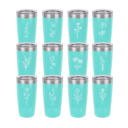 Birth Month Flower 20oz. Tumbler