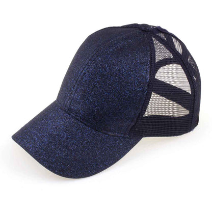 Glitter High Pony Baseball Cap