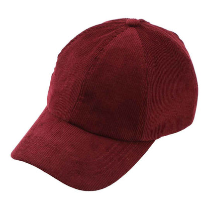 Amanda Corduroy Criss Cross Pony Cap