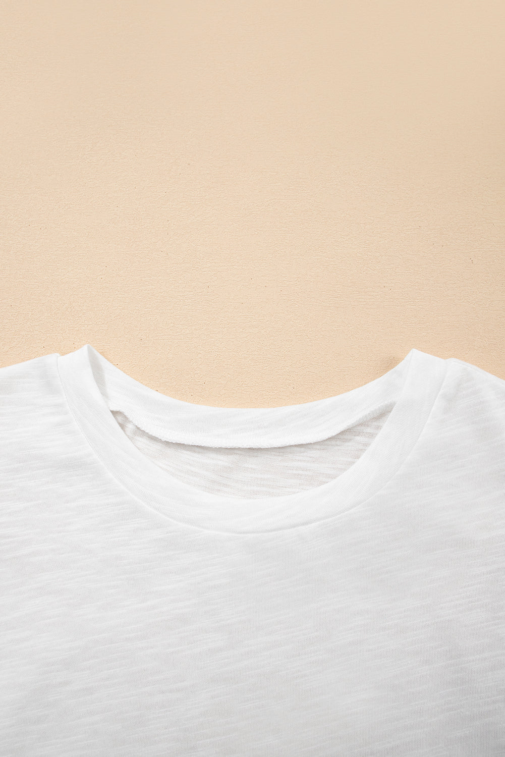 White Layered Ruffle Short Sleeve Round Neck Top