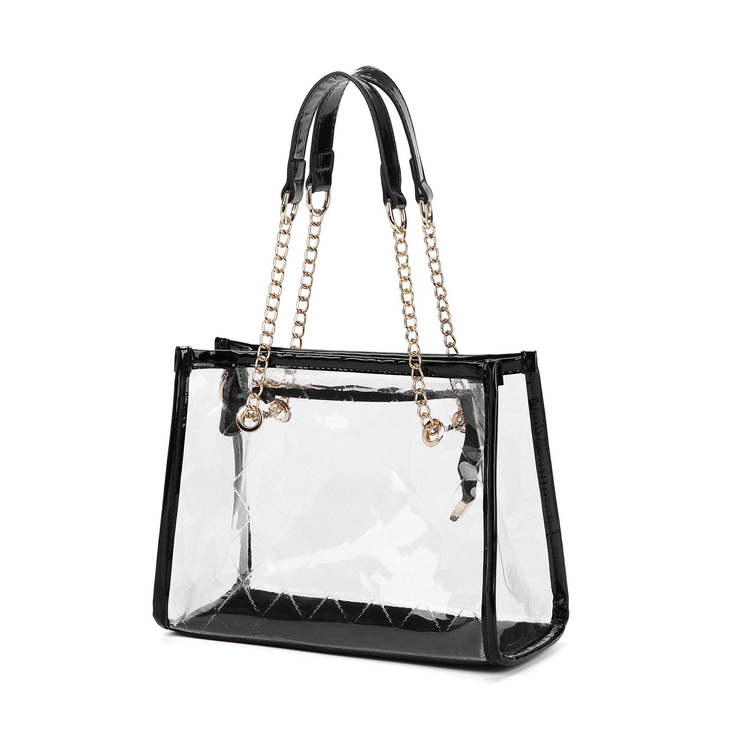 Carissa Clear Chain Strap Mini Satchel Bag