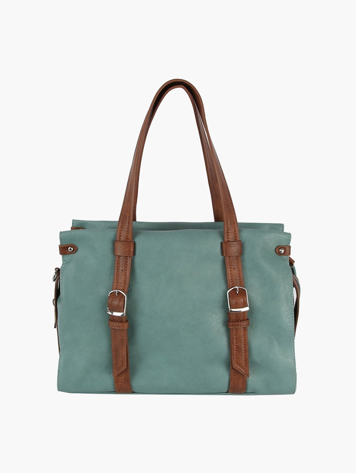 Lori Two Tone Satchel Tote