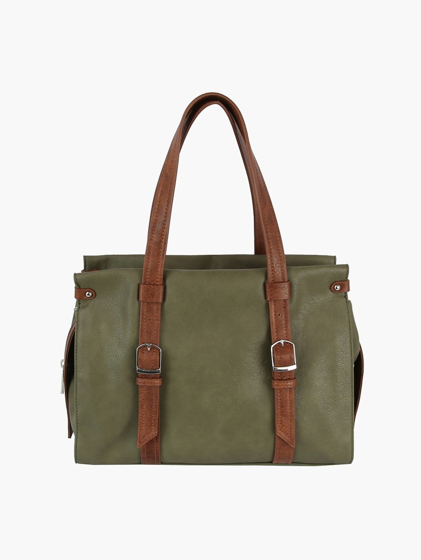 Lori Two Tone Satchel Tote