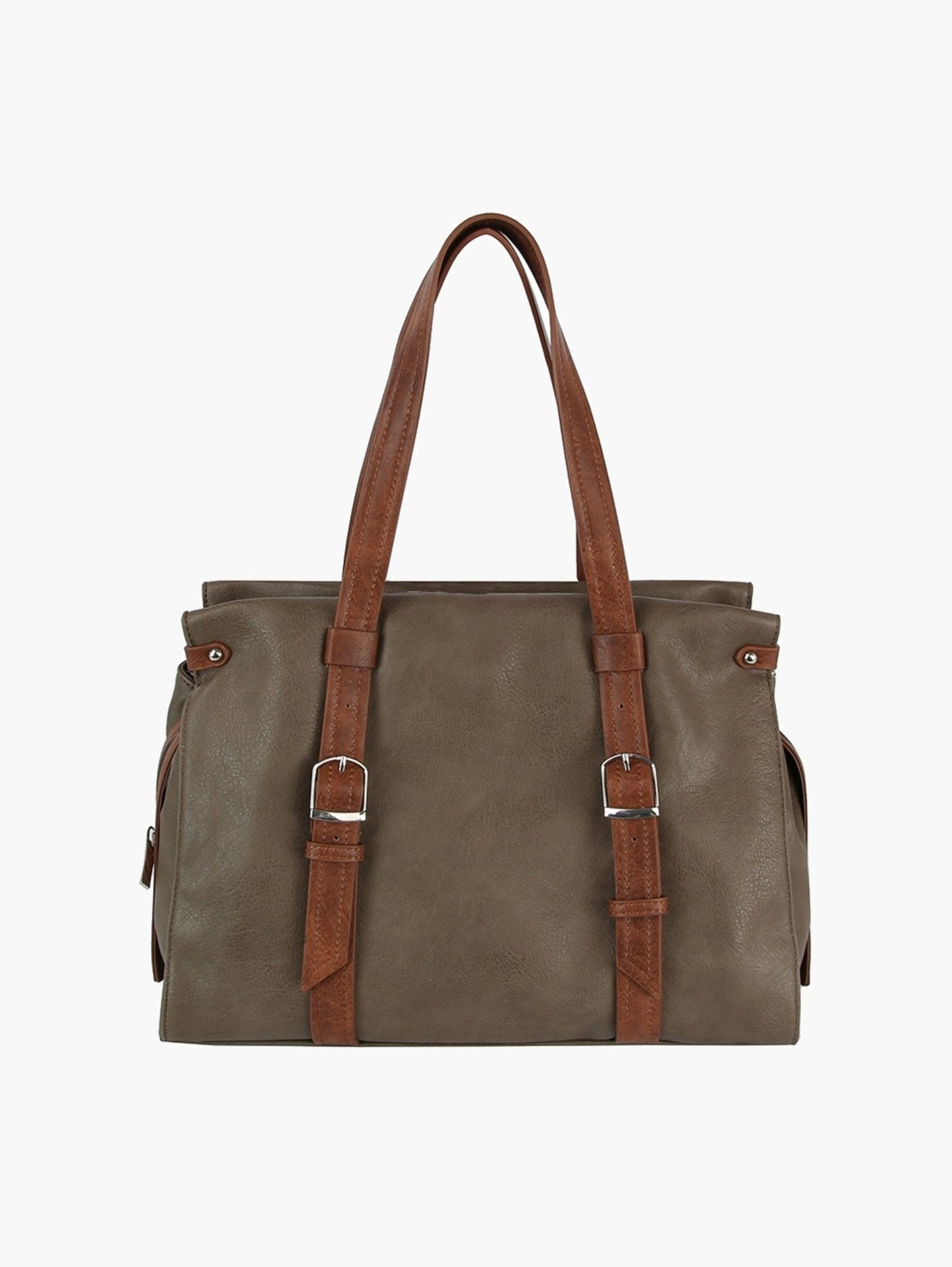 Lori Two Tone Satchel Tote