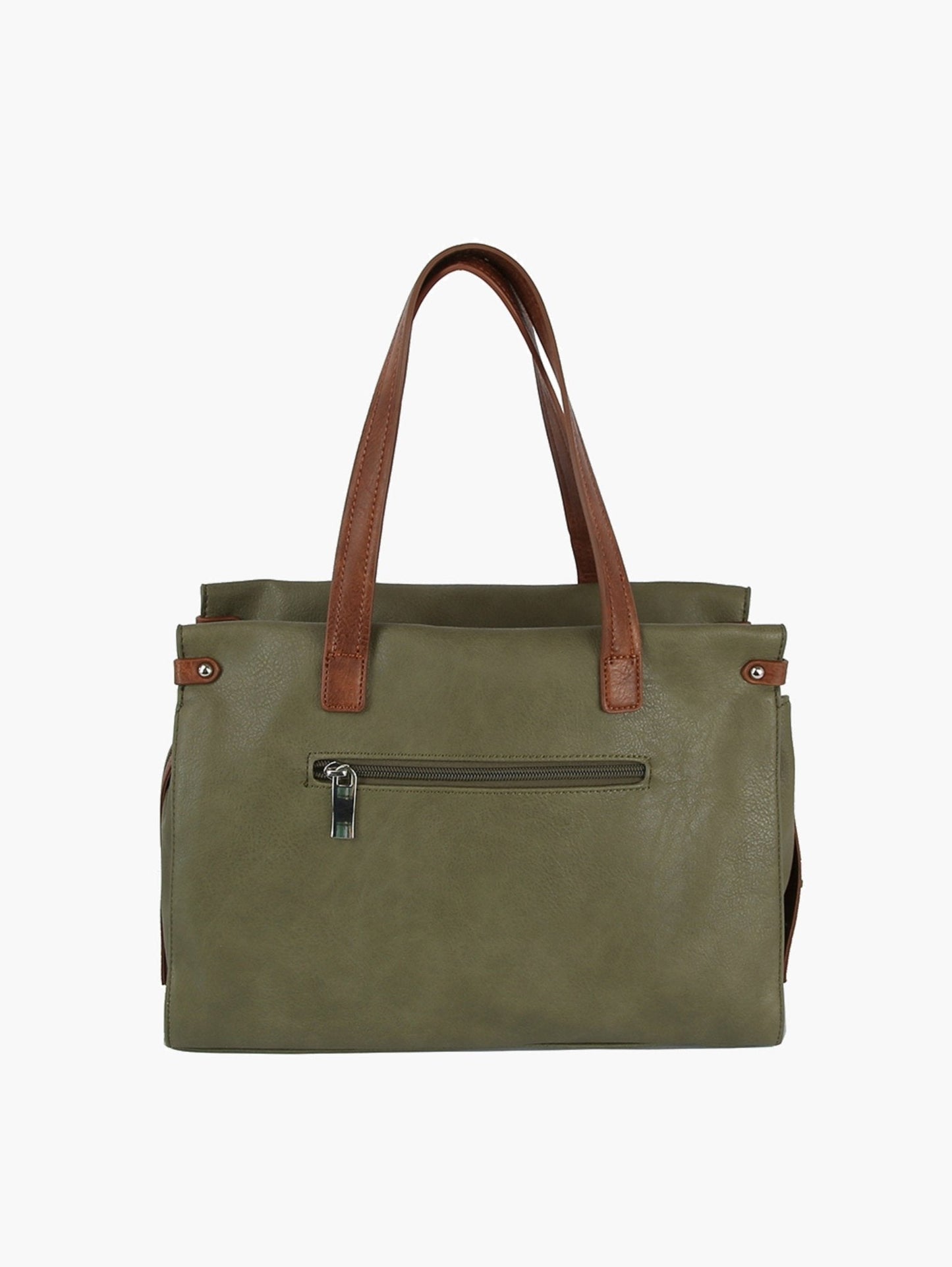 Lori Two Tone Satchel Tote