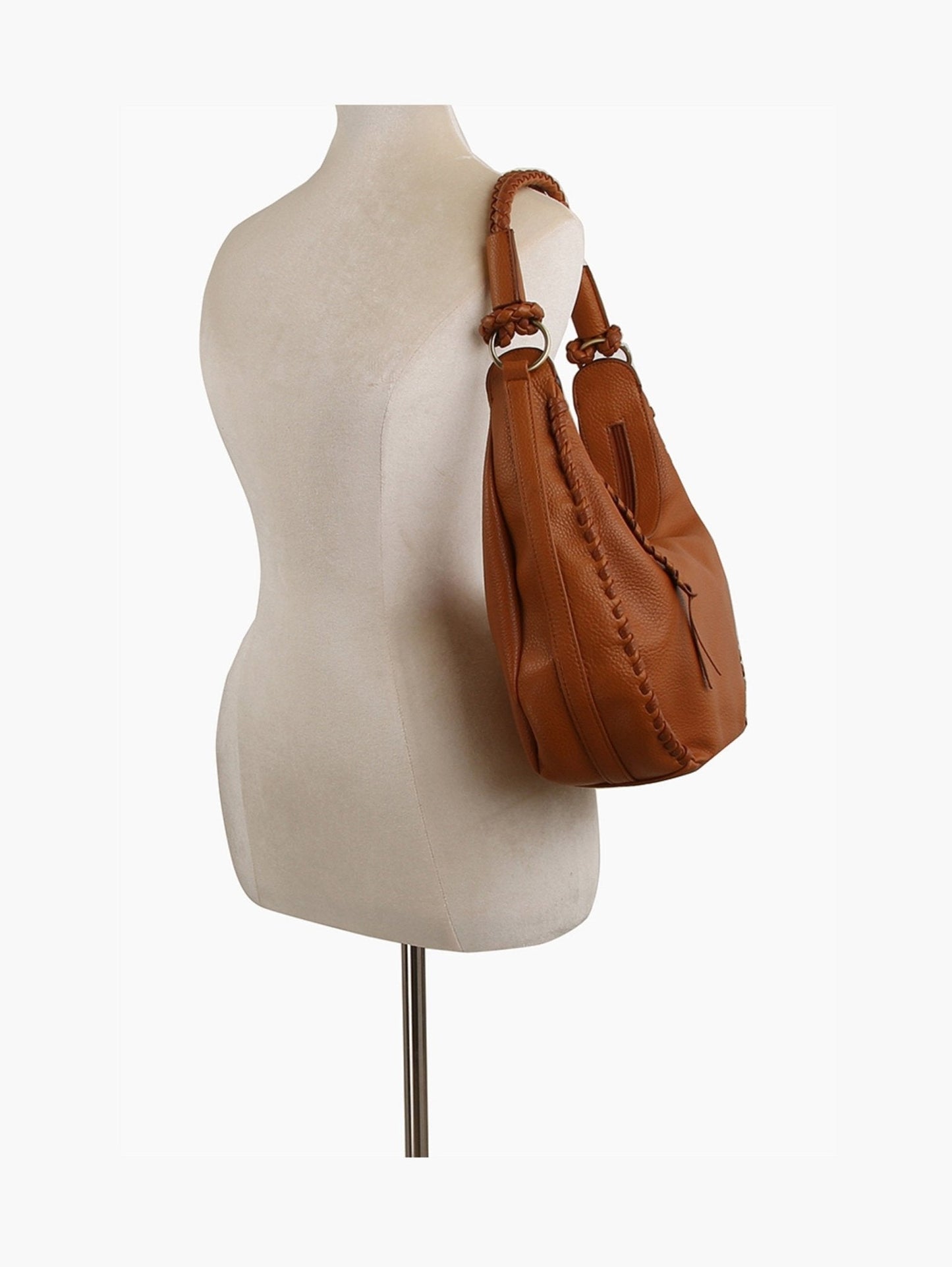 Delia Whipstitch Hobo Shoulder Bag