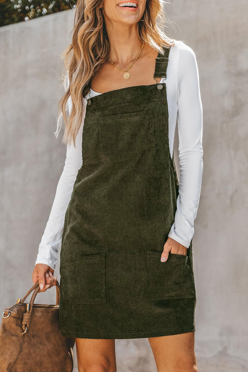 Corduroy Dress Olive Green Dress With Pockets Evelyn Cord Shift Dress-Green Fir Boden USA Corduroy Dress Olive Green Dress With Pockets Evelyn Cord Shift Dress-Green Fir Boden USA