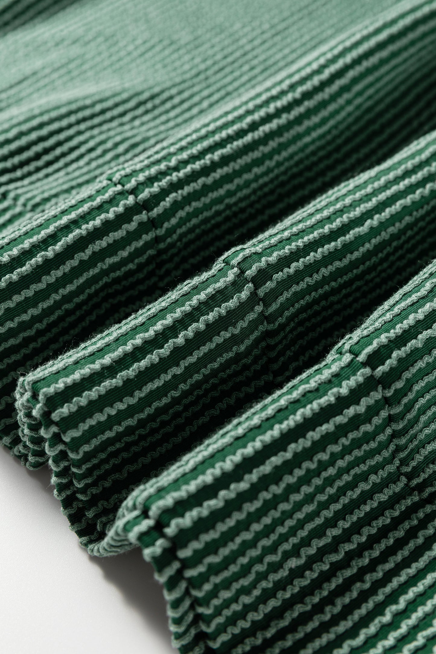 Blackish Green Twisted Rib Outlined Merry Letter Graphic Loose Long Sleeve Top