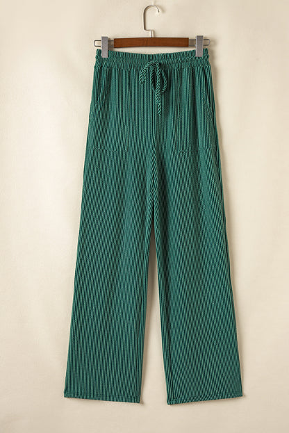 Evergreen JOLLY Corded Long Sleeve Top and Pockets Pants Set