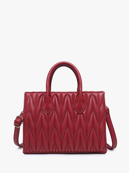 Herringbone Satchel w/ Dual Handles