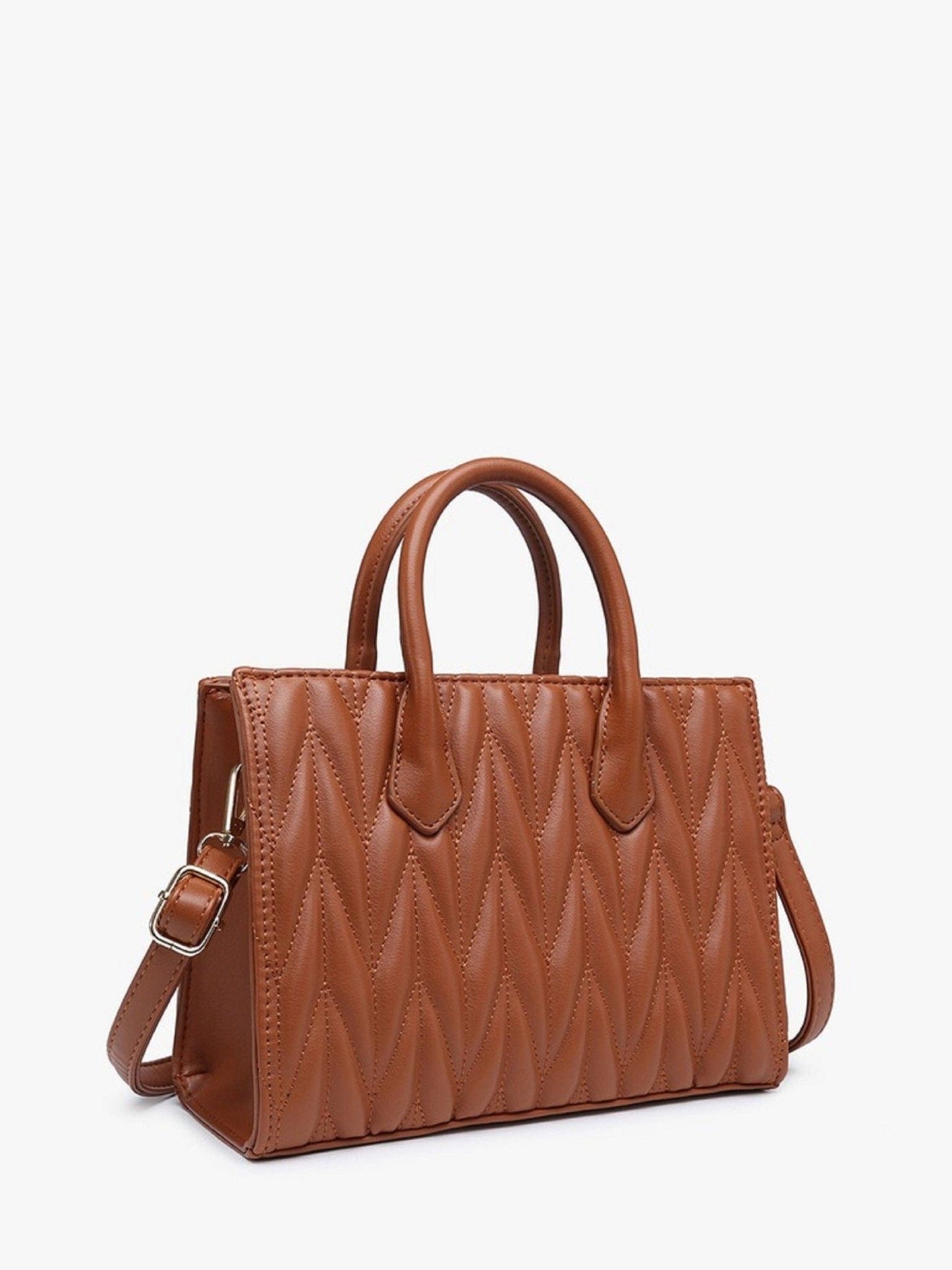 Herringbone Satchel w/ Dual Handles