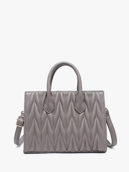 Herringbone Satchel w/ Dual Handles