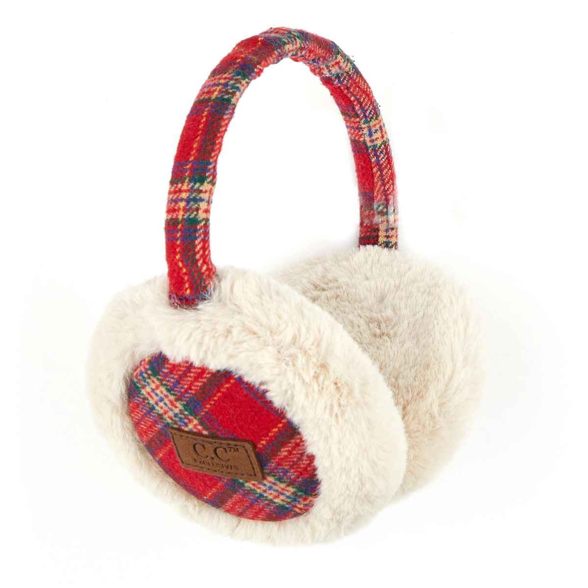 Plaid Pattern Earmuffs