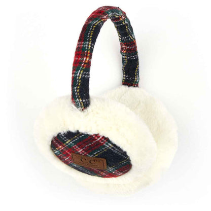 Plaid Pattern Earmuffs