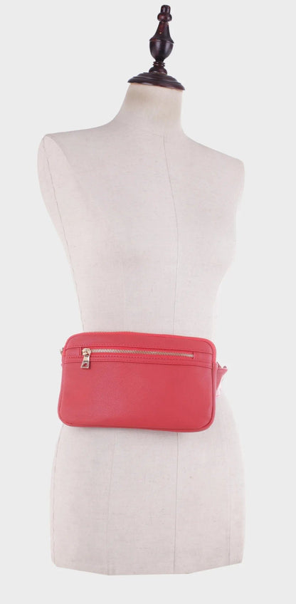 Leather Slim Fanny Pack