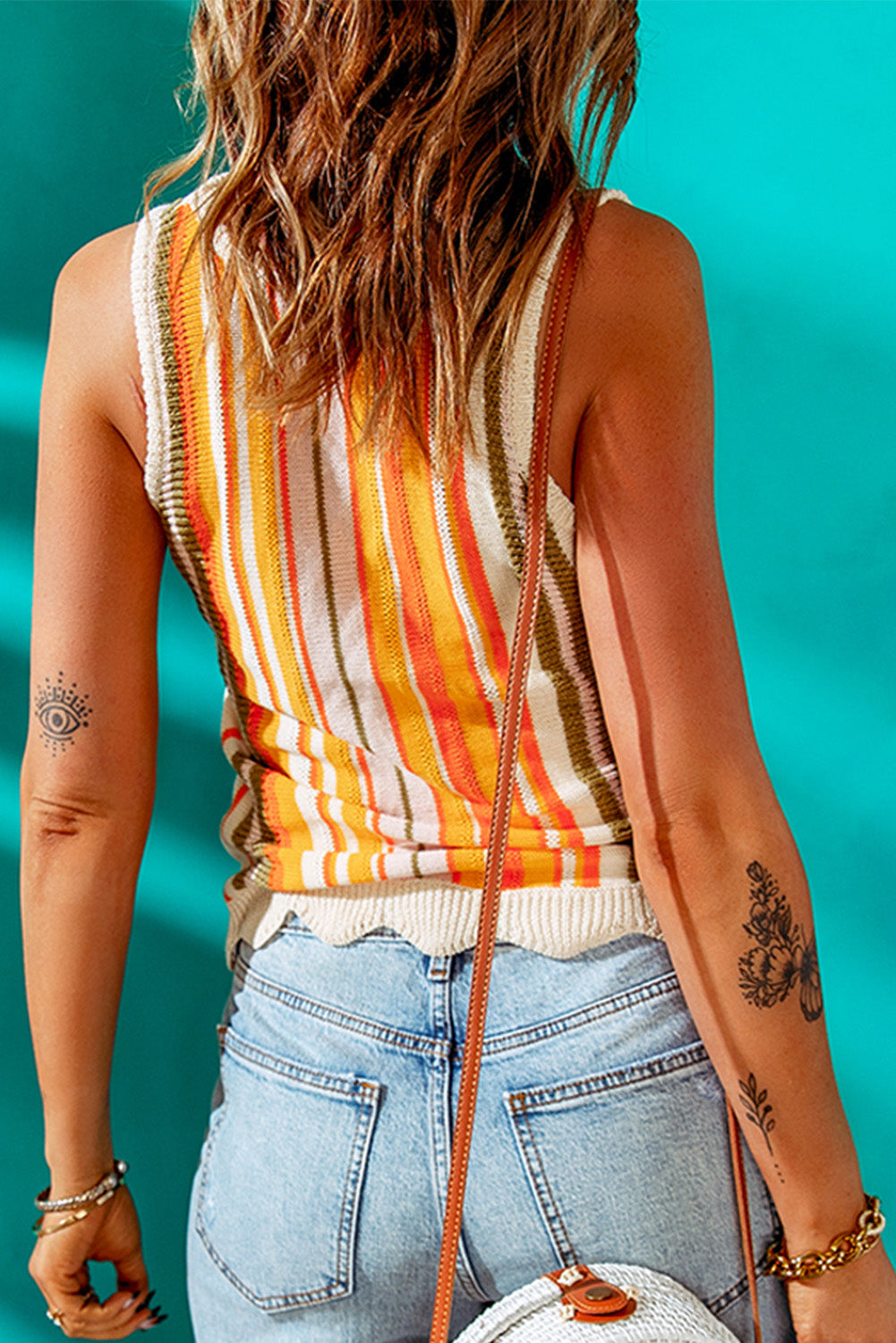 Striped Knitted Tank