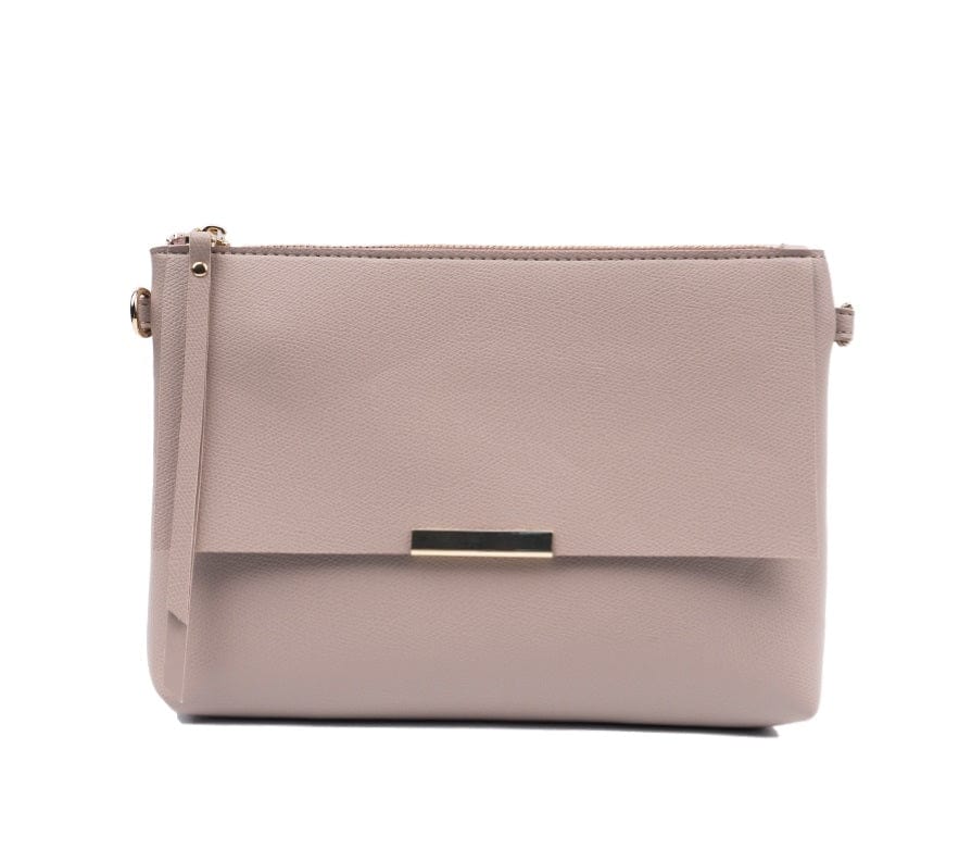 Smooth Pebble Leather Crossbody/Clutch