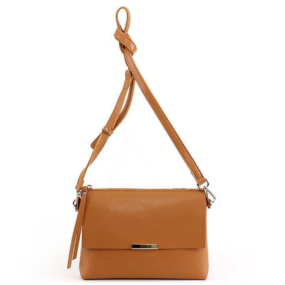 Smooth Pebble Leather Crossbody/Clutch