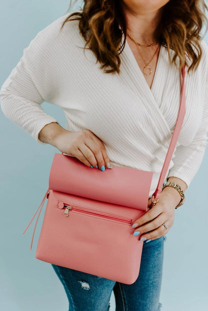 Smooth Pebble Leather Crossbody/Clutch