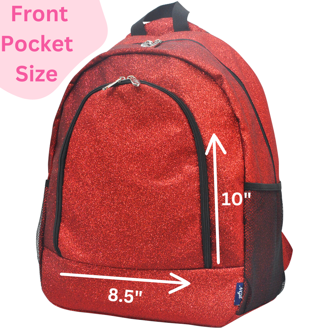 Pink Glitter Canvas Backpack