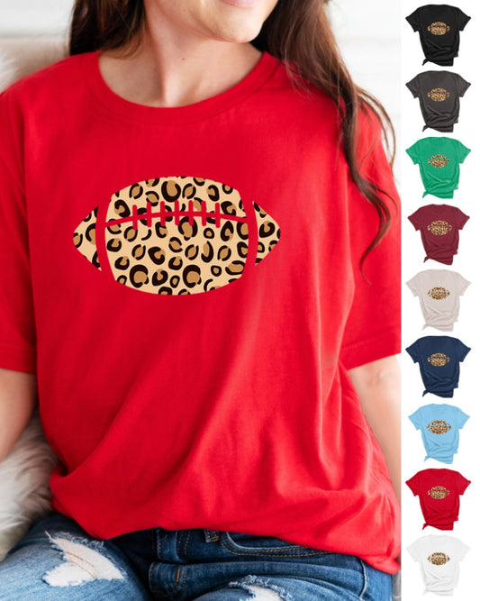 Leopard Football T-Shirt