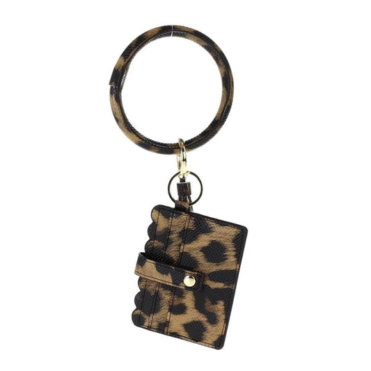 Solid Color Bangle/Key-Chain/Wallet w/ ID Window