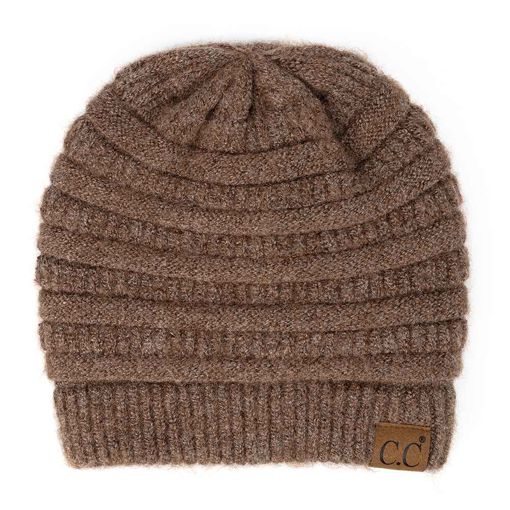 Emma Fuzzy Lined Mixed Soft Yarn Beanie