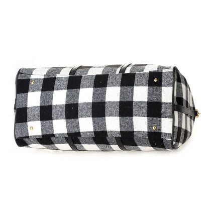 Buffalo Plaid Duffel Bag