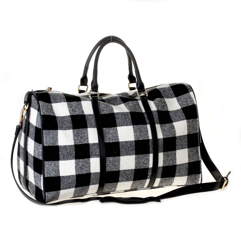 Buffalo Plaid Duffel Bag