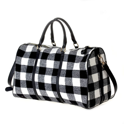 Buffalo Plaid Duffel Bag